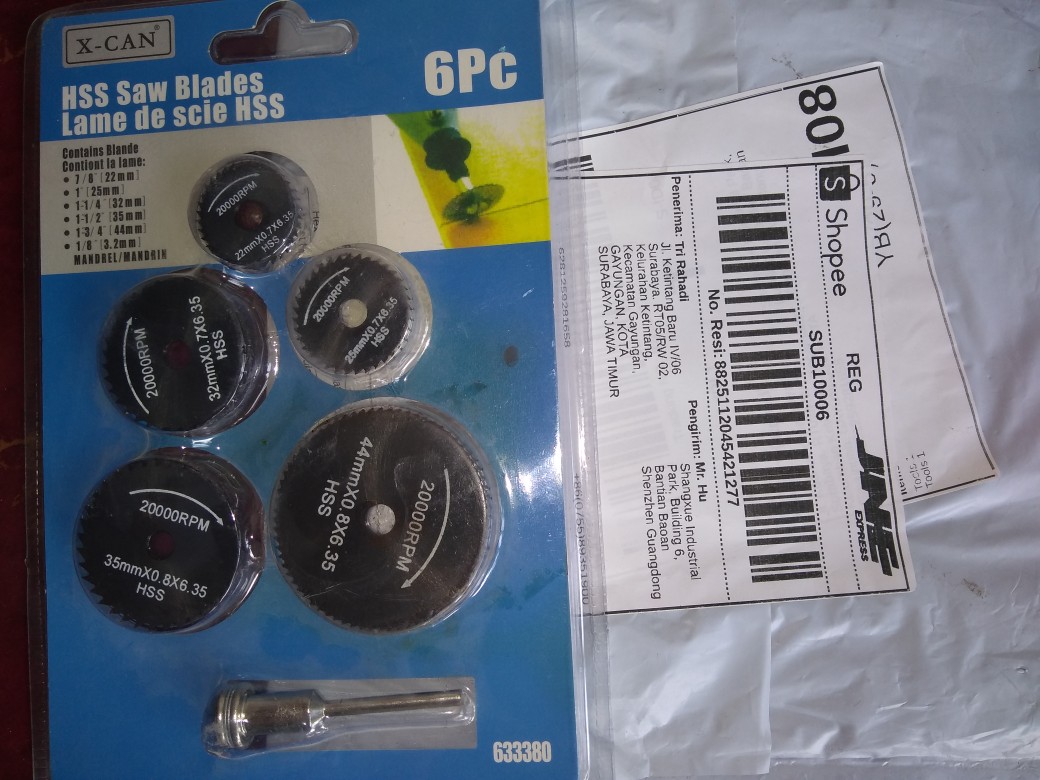 1 Set Mata Pisau Gergaji Bulat Hss