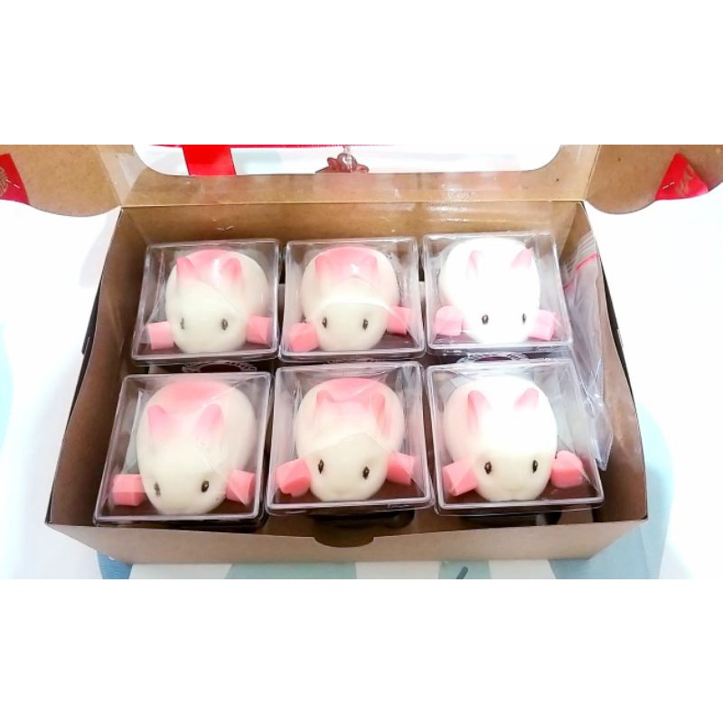 

puding bunny kotak tanpa toping