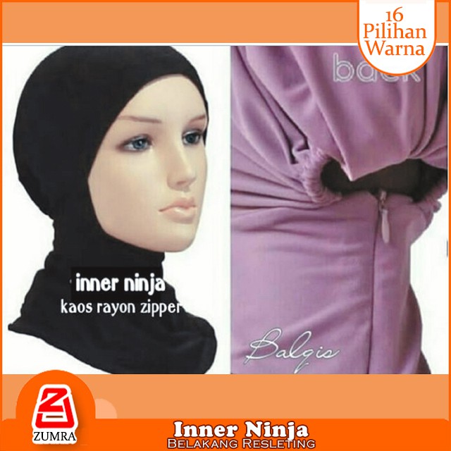 Inner Ninja Ciput Daleman Pashmina Hijab Menutup Leher