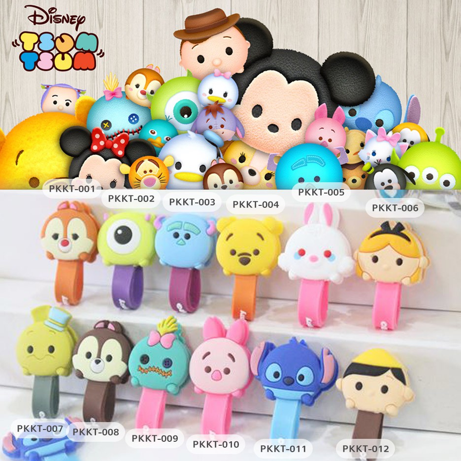 Cord Holder/ Klip Kabel/ Penjepit Kabel/ Pengikat Kabel/ Penggulung Kabel DISNEY TSUM TSUM