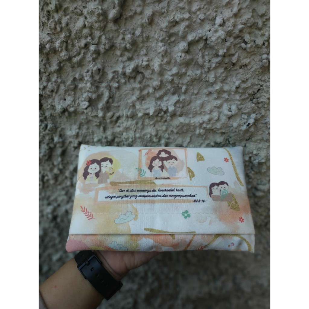 COVER TISSUE TRAVEL / TEMPAT TISSUE (BISA CUSTOM DESAIN SENDIRI) - MINIMAL ORDER 10 pcs