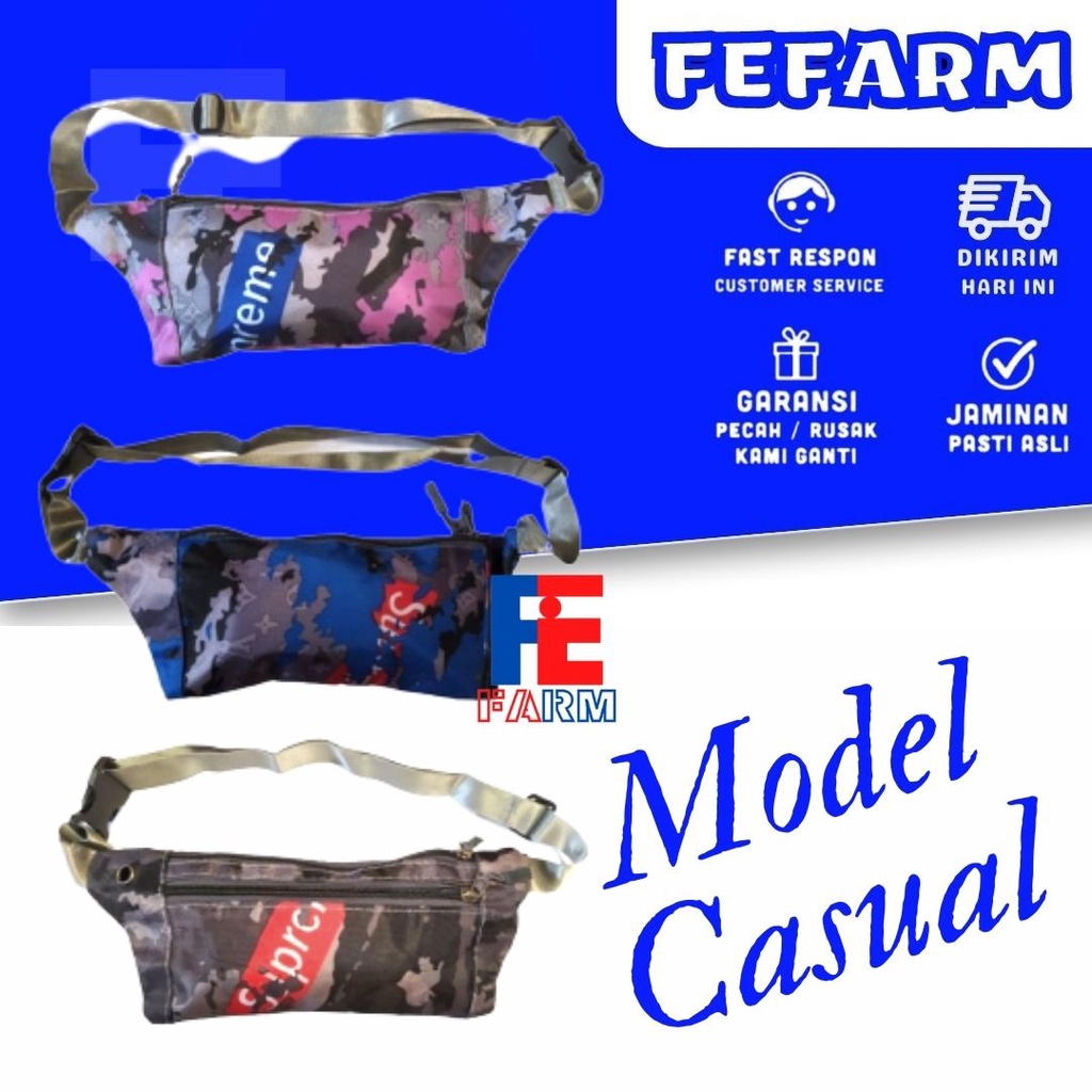 Waistbag Tas Pinggang Pria Wanita FEFARM