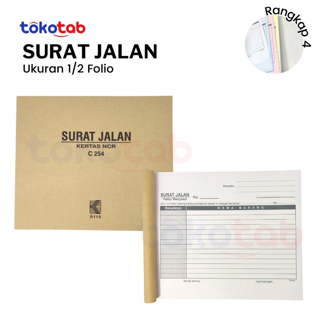 

Tokotab - Surat Jalan KURNIA 1/2F Rangkap 4