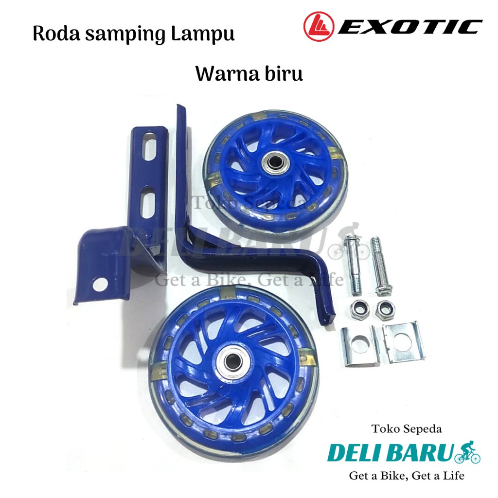 Exotic Roda bantu samping LAMPU ukuran 12 dan 16 sepeda anak mini