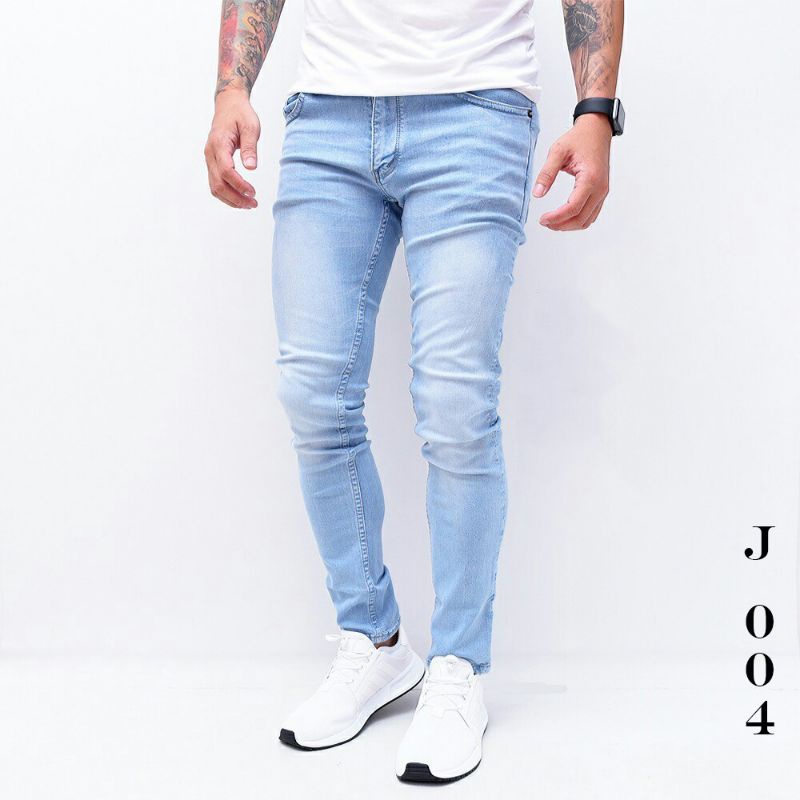 Celana jeans TERLARIS panjang skinny semi soft cowok/pria murah