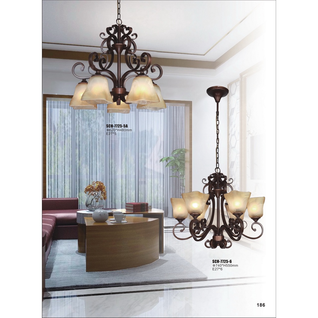 Jual Lampu Gantung Model Bunga Terompet Klasik Antique Hias Ruang Tamu