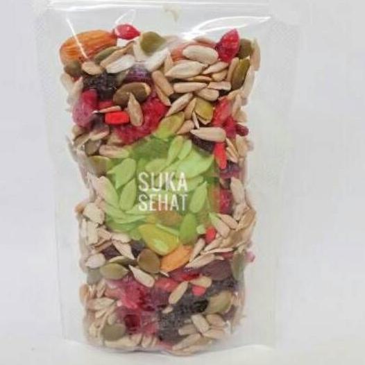 

⇝ RAW MIX PREMIUM ORGANIC ( MIX TRAIL ) SUKASEHAT -100gr ゝ