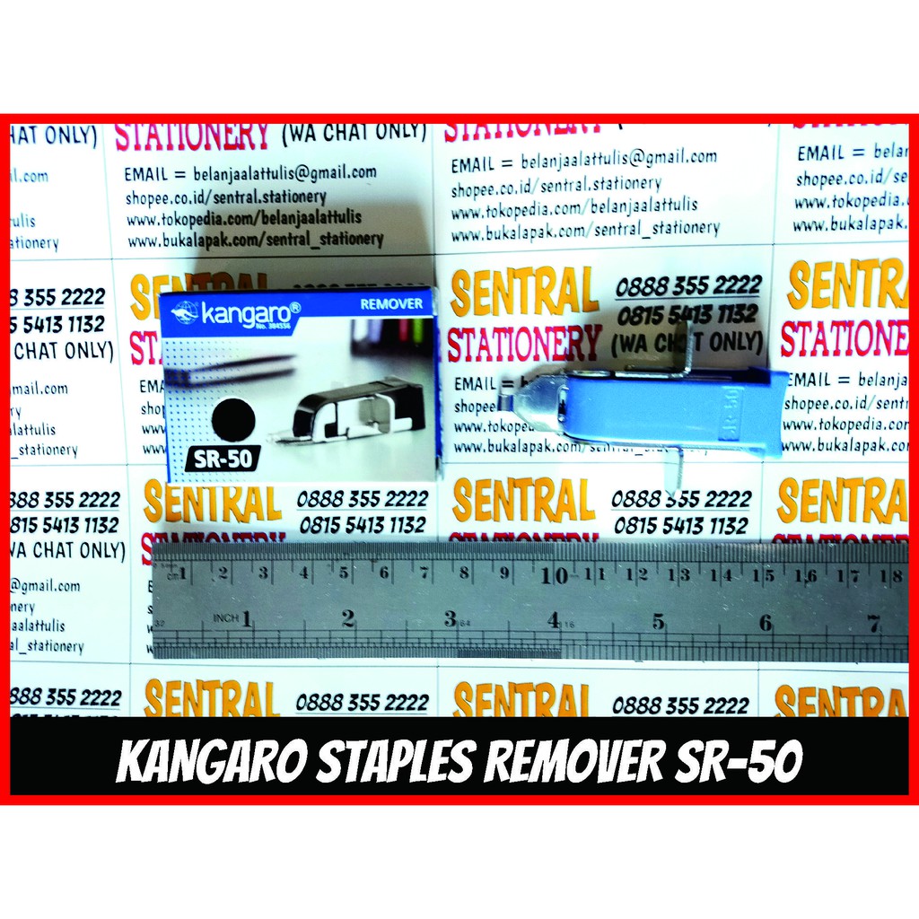 kangaro staples remover stapler pencabut - pembuka isi jepitan steples