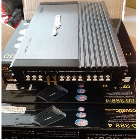 POWER COUSTIC CO 388.4 POWER AMPLIFIER 4 Chanel HIGH QUALITY LOW BUDGET