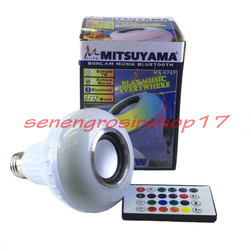 Bohlam Bluetooth Lampu Musik Mitsuyama 0707