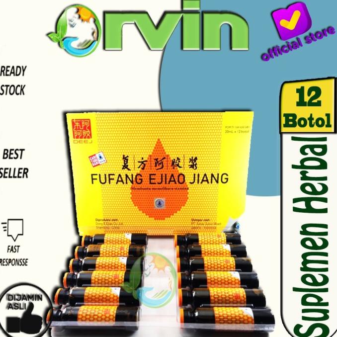 

TERMURAH Fu Fang Ejiao Jiang 20ml / 12 botol / Obat Herbal / Suplemen Herbal /OBAT HERBAL ASAM URAT/OBAT HERBAL PELANGSING/OBAT HERBAL KOLESTEROL/OBAT HERBAL DIABETES