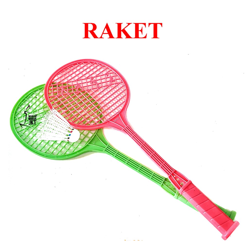 MAINANKEI MAINAN RAKET RAKET BULU TANGKIS BADMINTON MAINAN RAKET PLASTIK