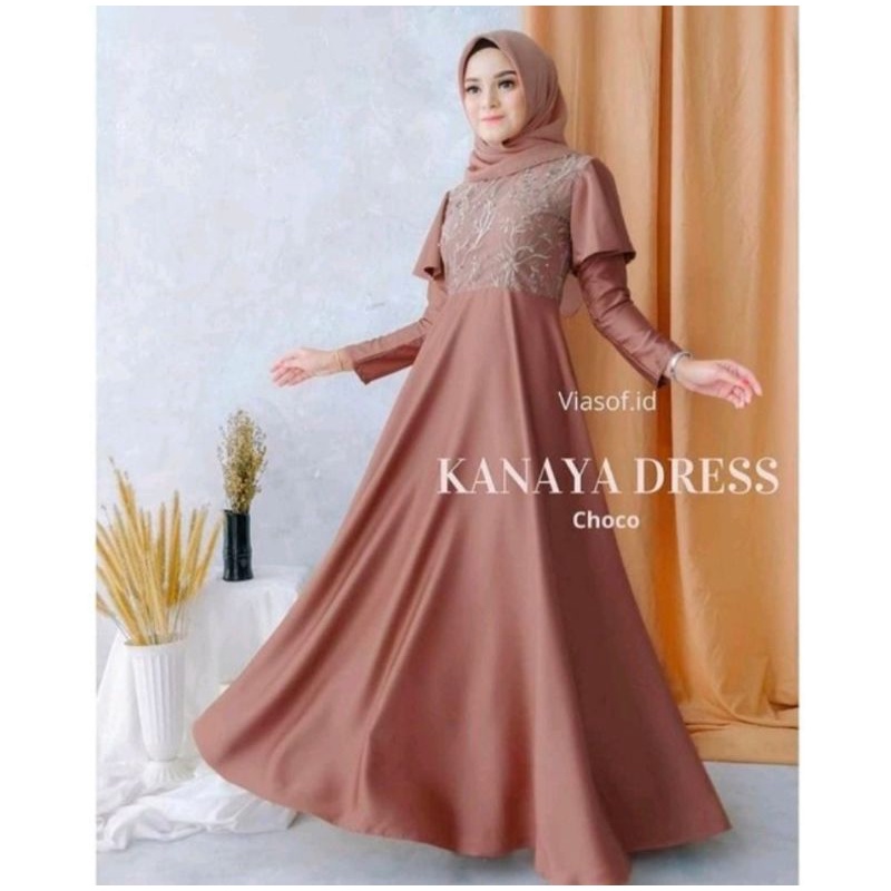 dress kondangan|kanaya drea|gamis brukat
