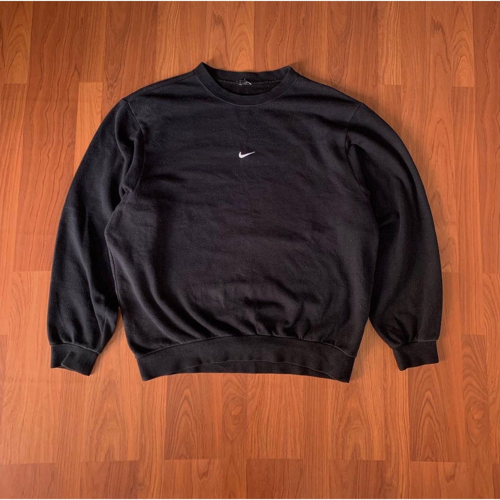 Nike Center Vintage Black Crewneck Second Original