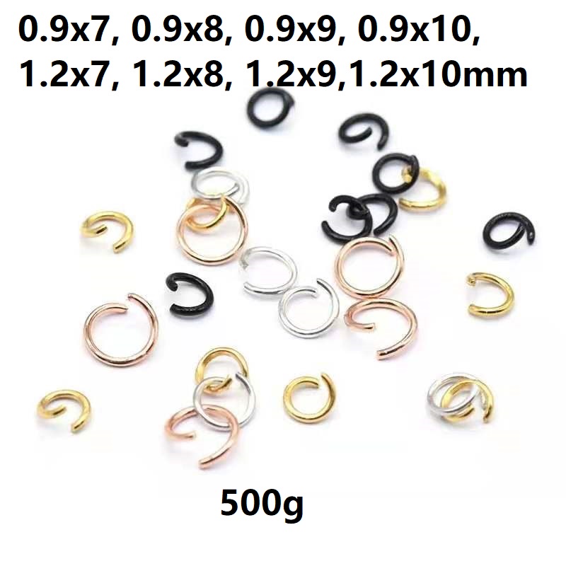 Ring Tebal 0.9mm &amp; 1.2mm Terbuka Uk 7mm - 10mm Harga/500g