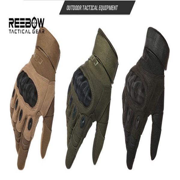 HIGH QUALITY Sarung Tangan Motor CQB Reebow Tactical Army Gloves Sports Full finger Gloves Motocycle