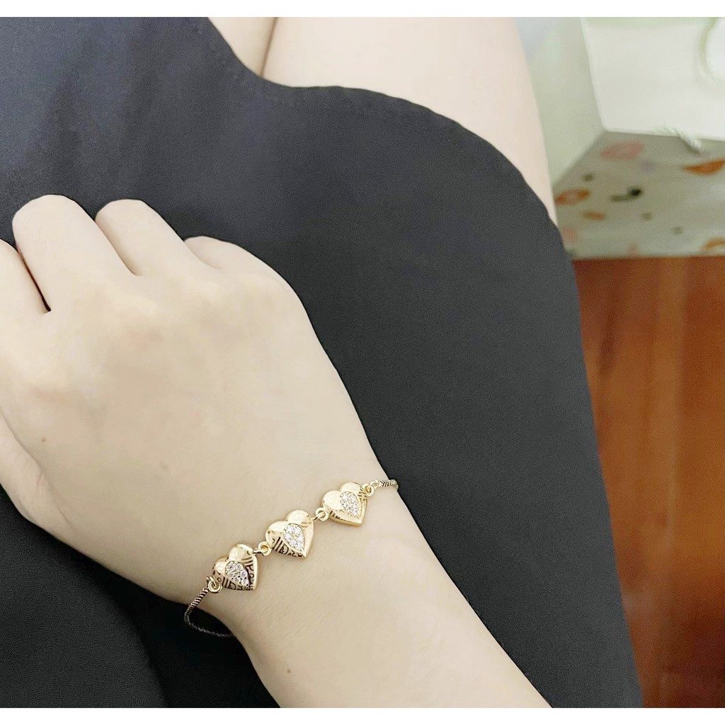 Gelang Wanita Korea / Gelang Titanium Wanita / Gelang Mewah Rose Gold/Gelang Kekinian / Gelang Wanita Murah D379