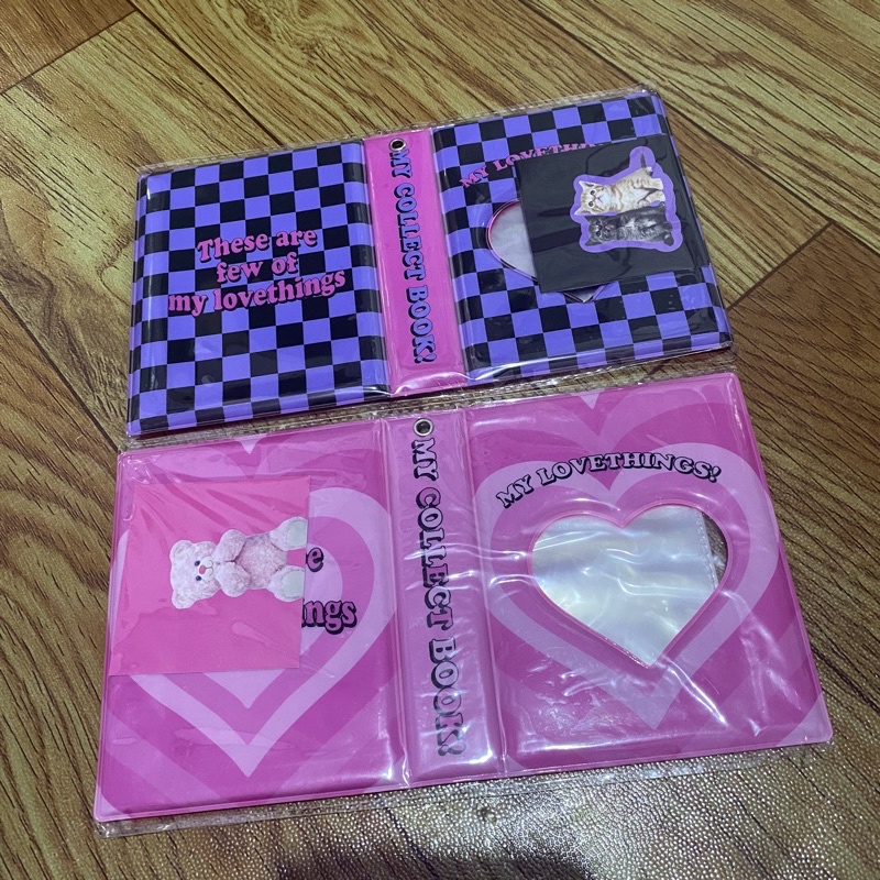 [MPC SIZE]Album Foto /Binder Mini collect book BTS/KPOP Motif Kucing/Bear/Cherry 40 Slot for MPC / P