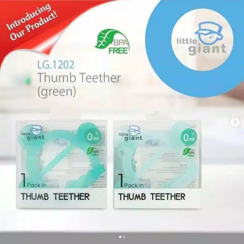 Little Giant Thumb Teether LG1202/ gigitan bayi jempol Little Giant