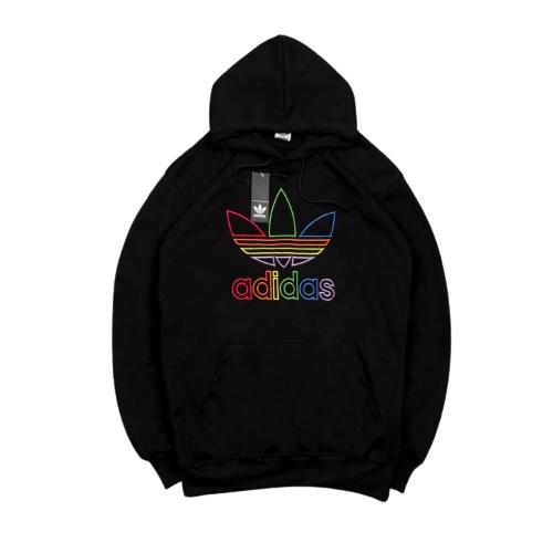 JAKET HOODIE PRIA ADDS RAINBOW HITAM / JAKET HOODIE DISTRO MOTIF FULLTAG PREMIUM / HOODIE PRIA MURAH BANDUNG