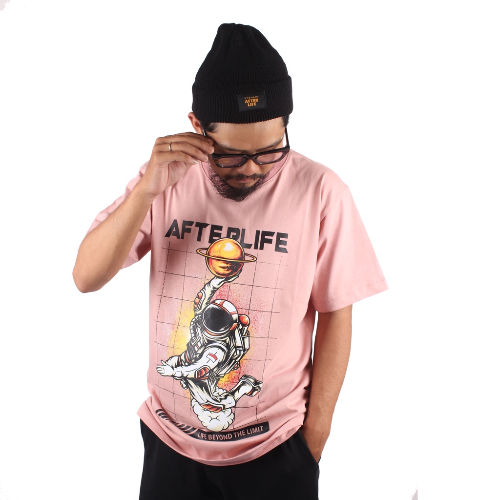 AFTERLIFE - Tshirt Astro Ball Peach Pink | 21026C