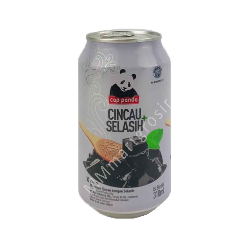 Cap Panda / Minuman Cincau + Selasih / Grass Jelly+Basil Seed / 310ml