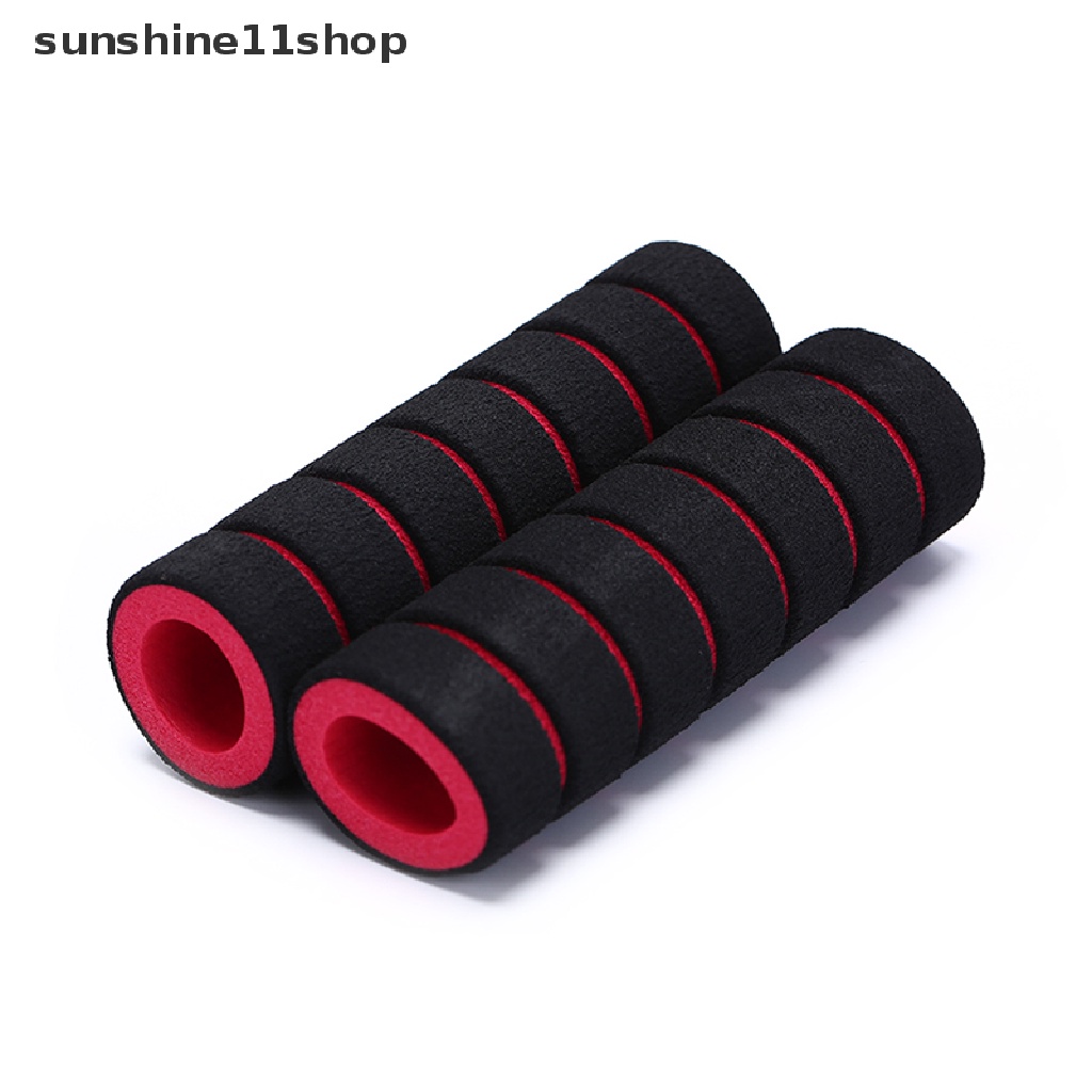 Sho 2Pcs Cover Grip Stang Sepeda / Motor Bahan Busa Spons Anti Slip