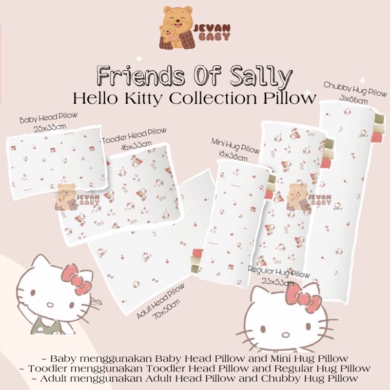 Friends of Sally Adult Head Pillow / Chubby Hug - Bantal Dewasa