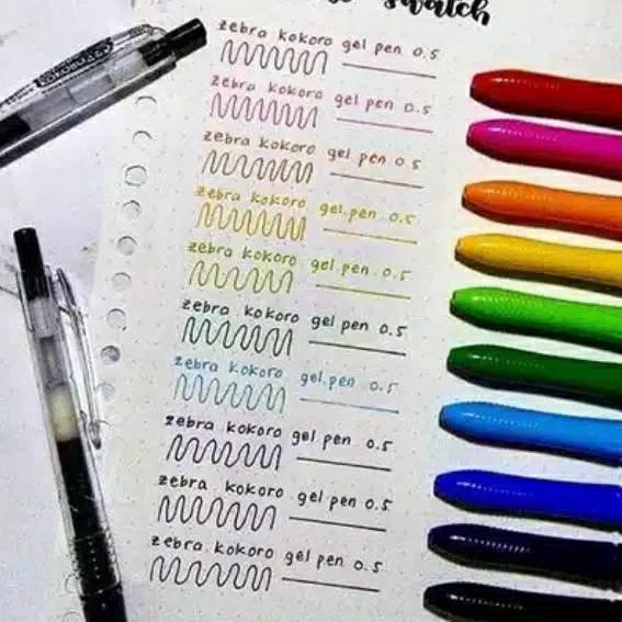

1 LUSIN ISI 12 PEN WARNA ZEBRA KOKORO ..