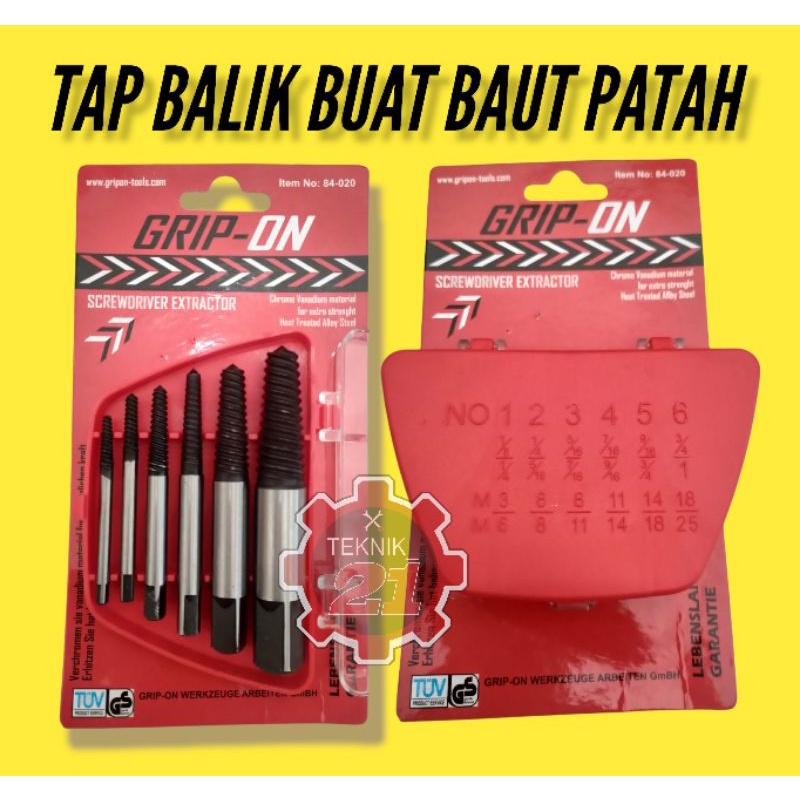 TAP BALIK GRIP ON SCREW DRIVER EXTRACTOR ALAT TAP BALIK HAND TAP BALIK