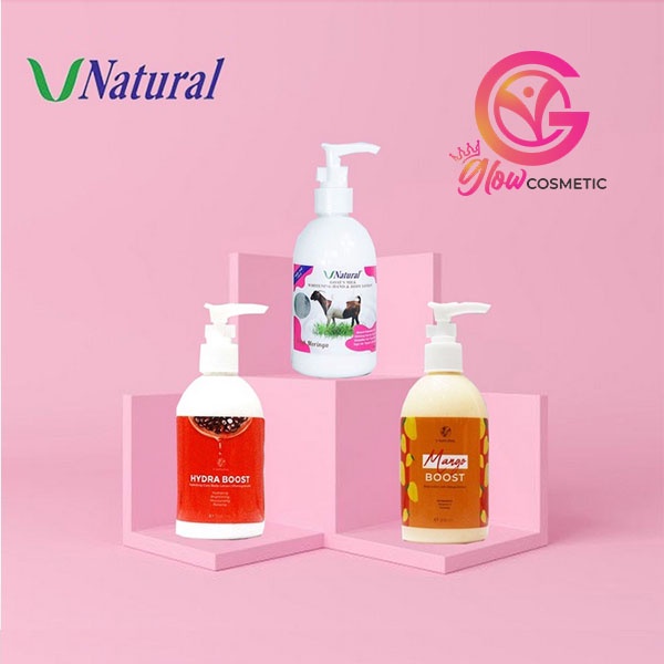 V NATURAL BODY LOTION 300ML SERIES