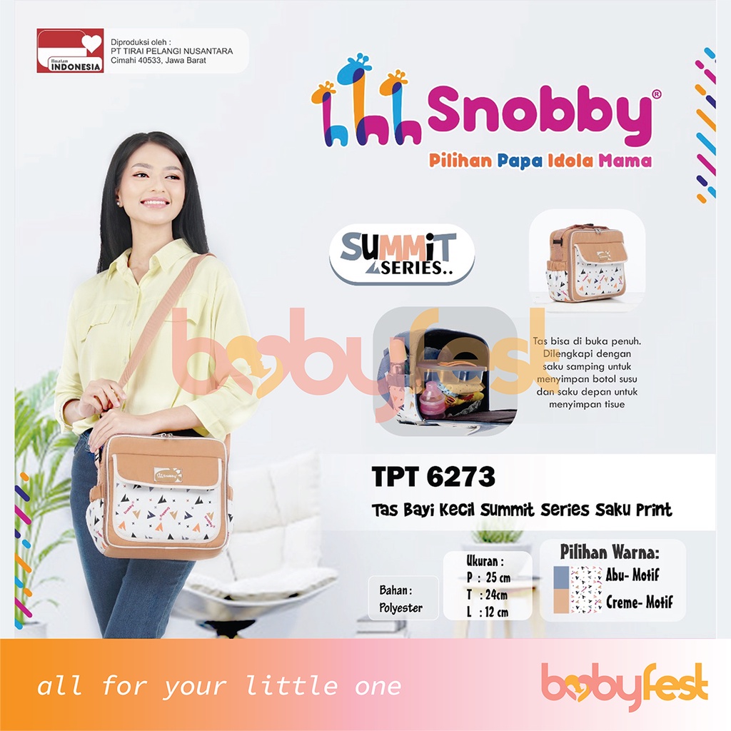 Snobby Tas Bayi Diaper Bag Gendongan Samping Ransel Selimut Summit Series