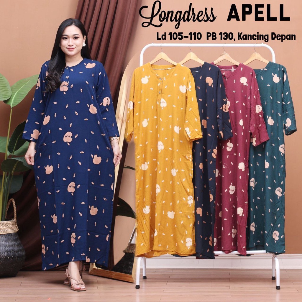 LONGDRESS BUSUI BAJU TIDUR WANITA LENGAN PANJANG DRESS DASTER IBU MENYUSUI DASTER KEKINIAN VIRAL