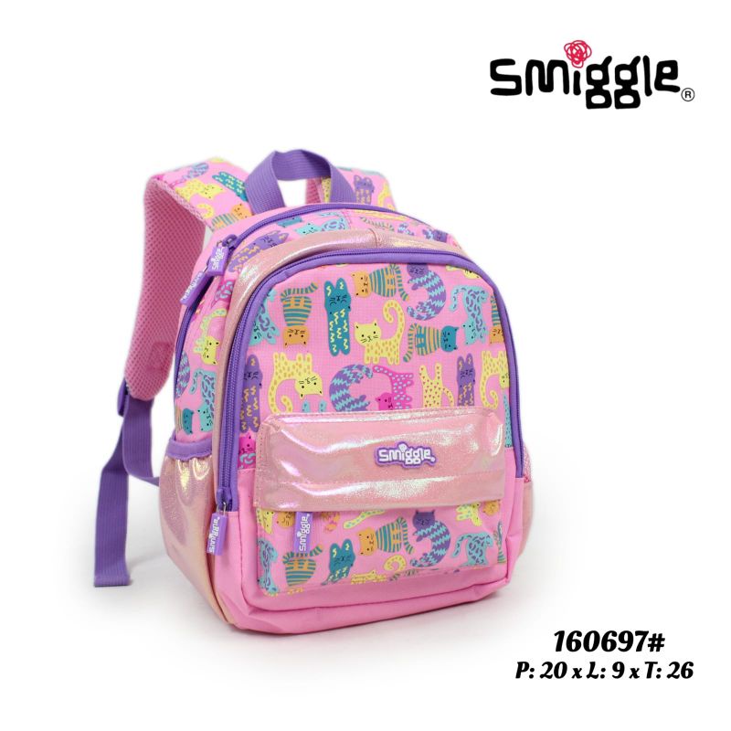 Tas Ransel Smiggle (KW) Pink Cat