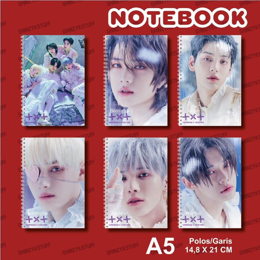 

Notebook KPOP TXT The Chaos Chapter- FREEZE World Ver Ukuran A5 14,6 cm x 21 cm