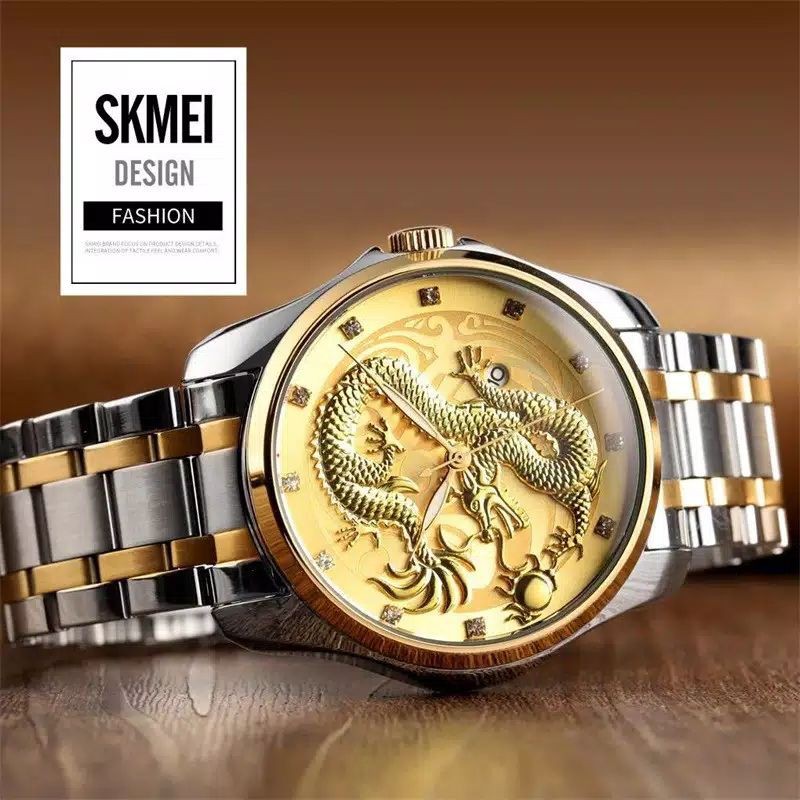 Jam Skmei naga 9193 original embossed free box karton skmei