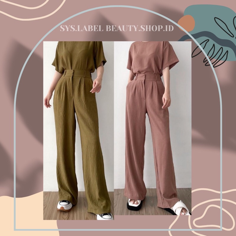 Hanna Cringkle Cullote Pants - Celana Wanita