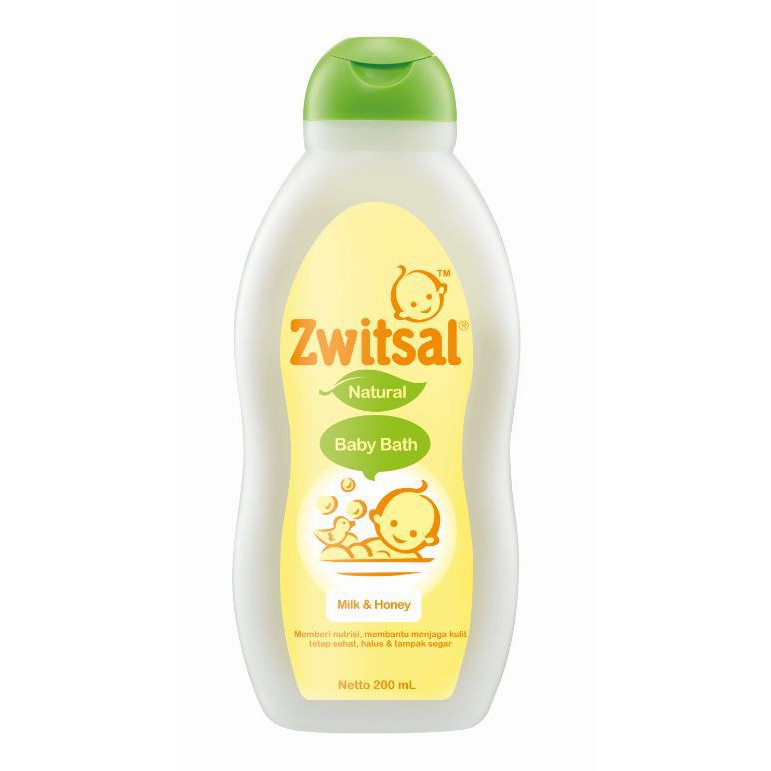 Zwitsal Baby Bath Natural Milk &amp; Honey 200 Ml