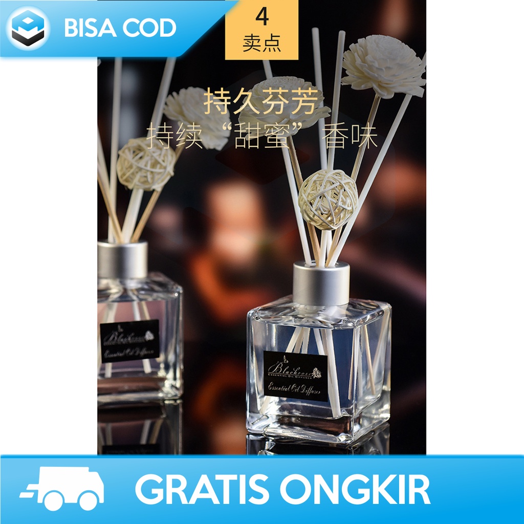 PARFUM PENGHARUM RUANGAN HUMI BLACK ROSE DIFFUSER REED STICKS ORIGINAL