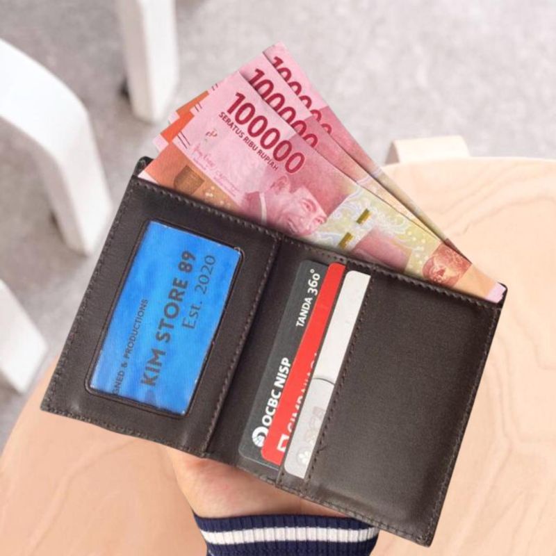 Dompet Kartu Card Holder Pria Wanita Mini Slim Simple Murah Meriah