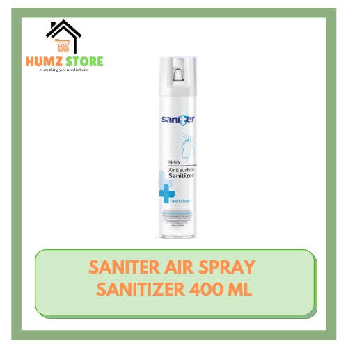 SANITER SPRAY 400 ML AIR SURFACE SANITIZER AEROSOL SPRAY SANITER 400ML
