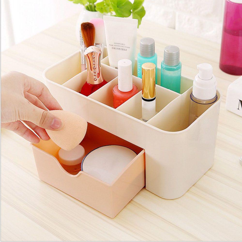 Solighter Makeup Organizers Drawer Box Case Boxe Organizer Laci Kosmetik