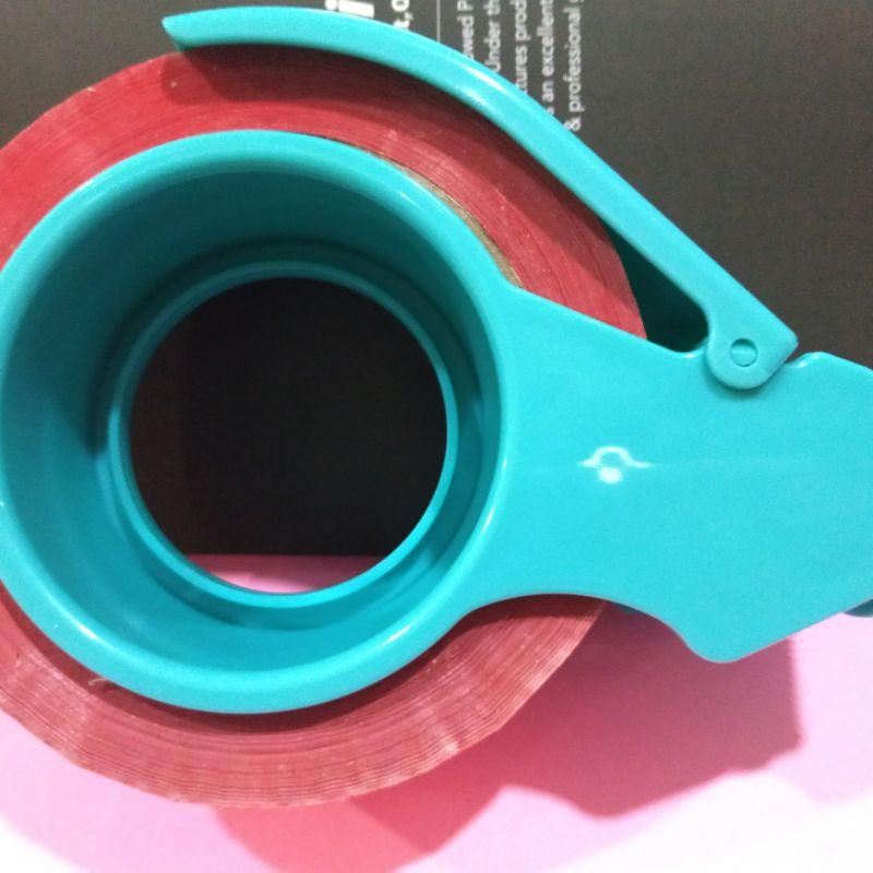 Tape Dispenser/Rumah lakban 2 inch HIJAU TOSCA, Pemotong lakban GLORY  TD01 up to 3&quot;