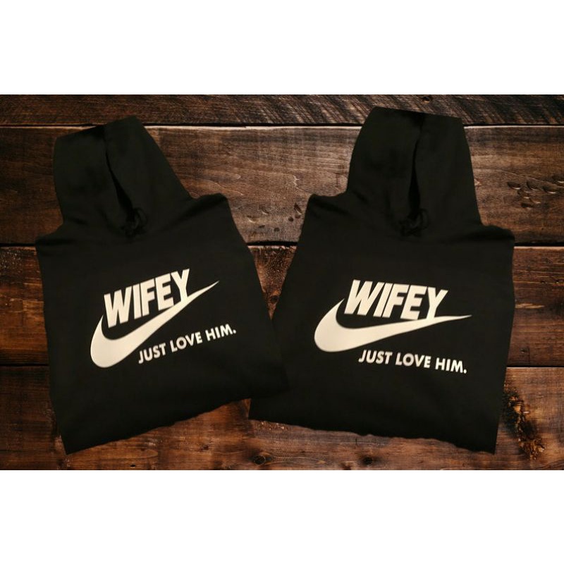 (S - 6XL) Hoodie HUBBY WIFEY Matching Couple Gift For Anniversary Jaket Sweater COUPLE Match BIGSIZE Jumbo Oversize Mr Mrs King Queen Moon Sun Together Forever Loose Long Sleeve 6XL 5XL 4XL 3XL 2XL XL L M S