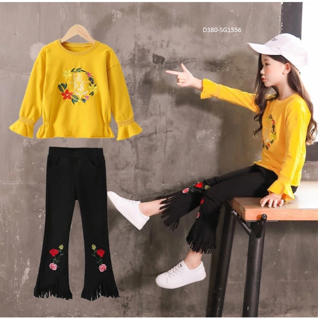 D380-SG1556 SET YELLOW FLORAY