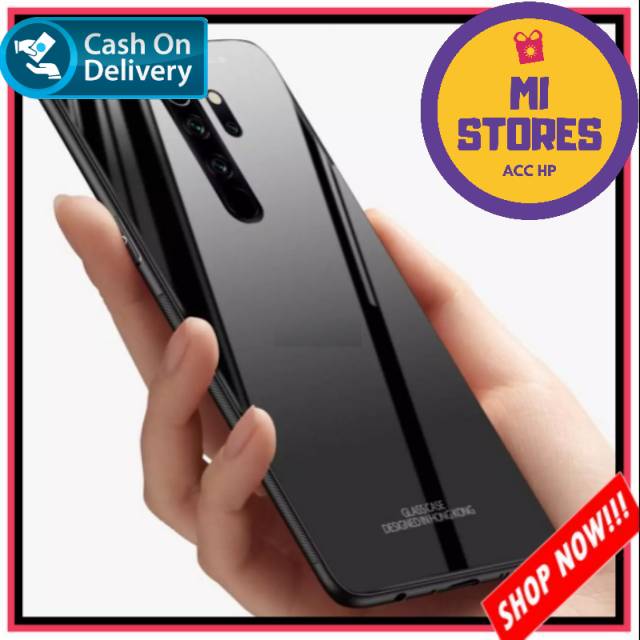 Case Xiaomi Redmi Note 8 Pro Luxury Glass Case Premium Hard Case