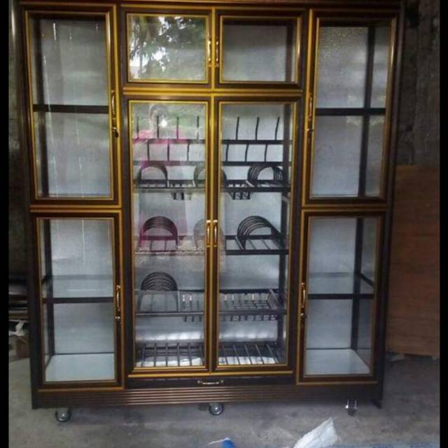  Lemari piring aluminium kaca  Shopee Indonesia