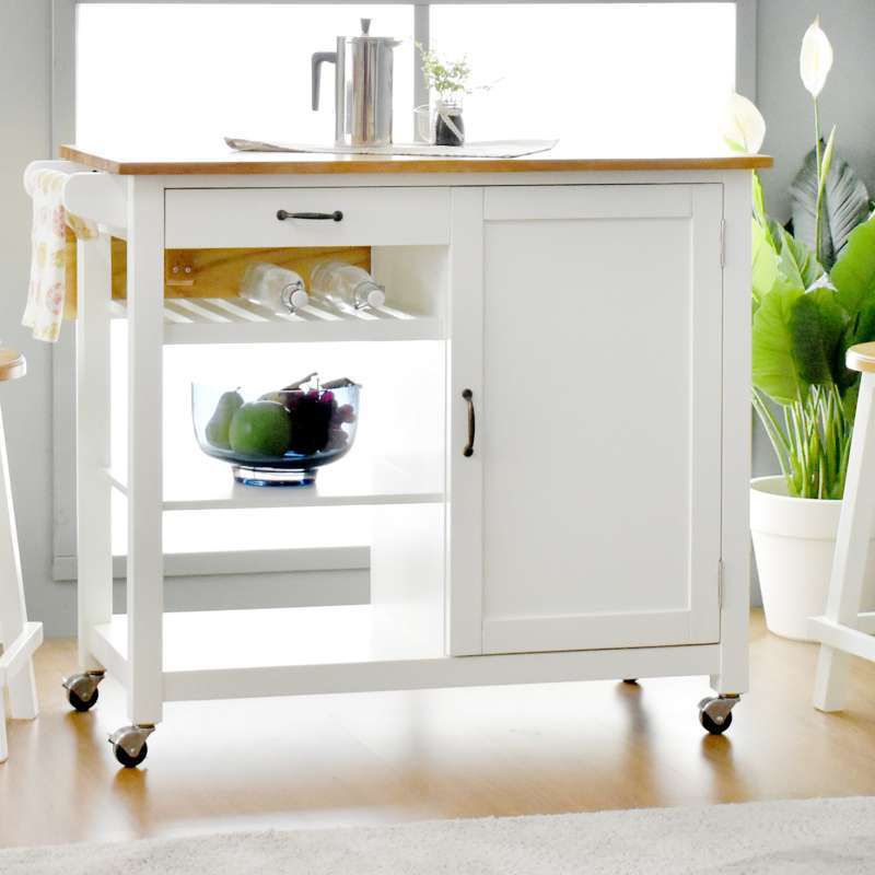 Meja troli /minibar dapur cat suci custom