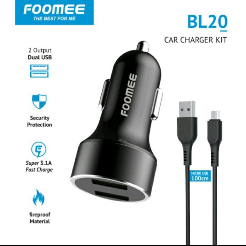 FOOMEE BL20 Car Charger Kit