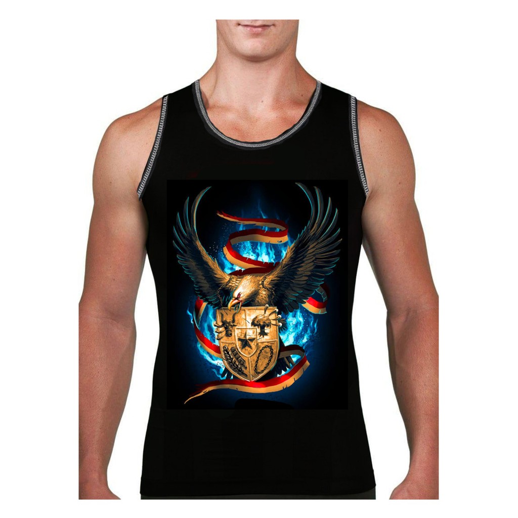 Kaos Singlet Pria Gambar Garuda